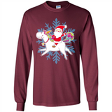 Unicorn And Santa Christmas 1 - Long Sleeve T-Shirt