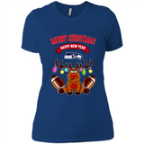 Seattle Seahawks NFL Reindeer Funny Merry Christmas And Happy New Year