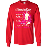 November Butterfly Girl - Long Sleeve T-Shirt