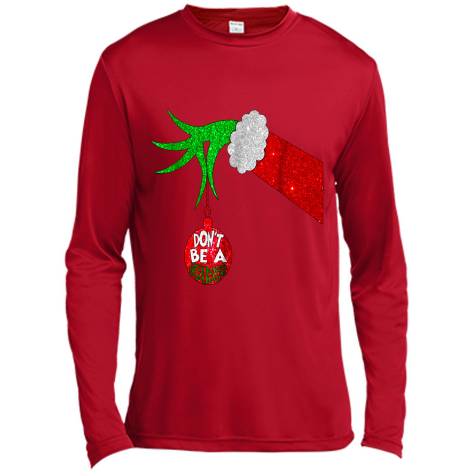 GRINCH HAND HOLDING CHRISTMAS ORNAMENT - DON'T BE A GRINCH PINGPONG
