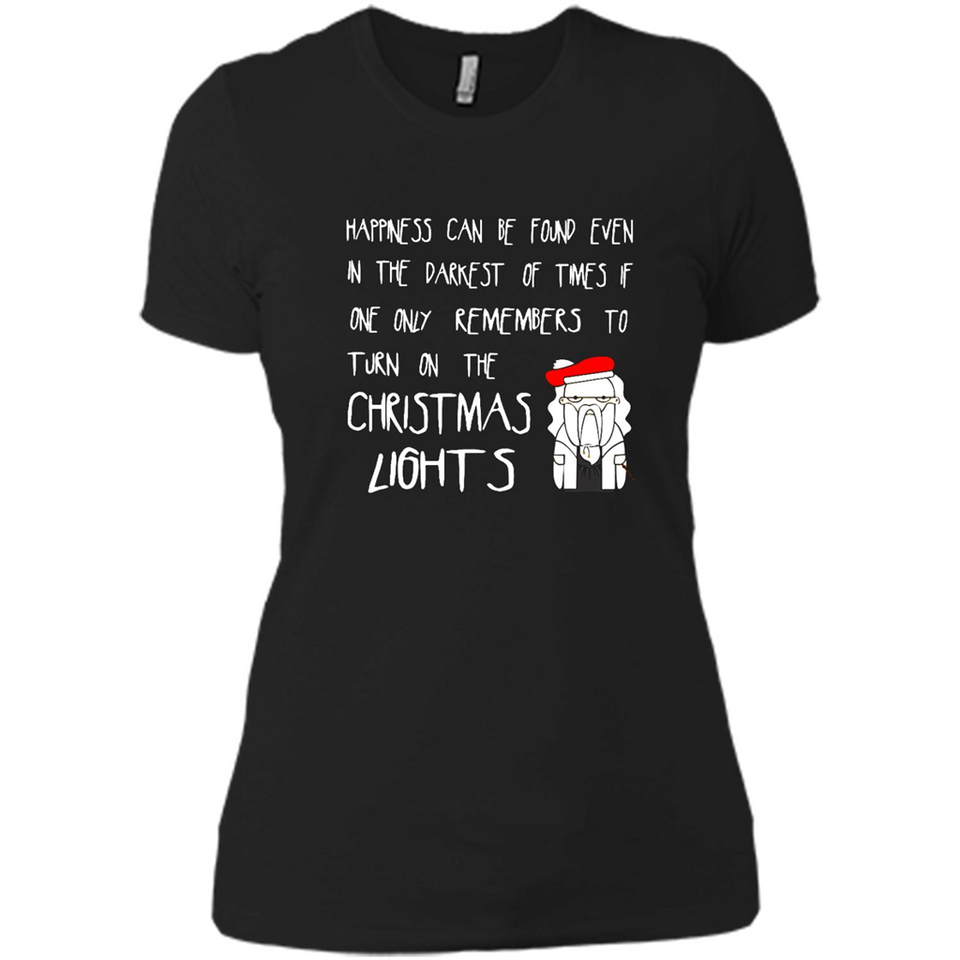Christmas Ugly Sweater Christmas Lights - Ladies' Boyfriend T-Shirt