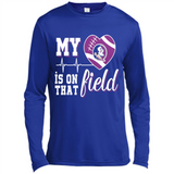 Florida State Seminoles Football My Heart is on that Field - Canvas Long Sleeve T-Shirt