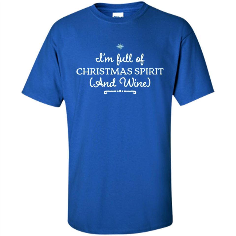 Christmas Tshirt for Women - Christmas Wine