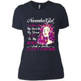 November Butterfly Girl - Ladies' Boyfriend T-Shirt