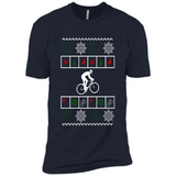 Christmas Ugly Sweater Best Cycling Ugly Christmas Sweater - Premium Short Sleeve T-Shirt