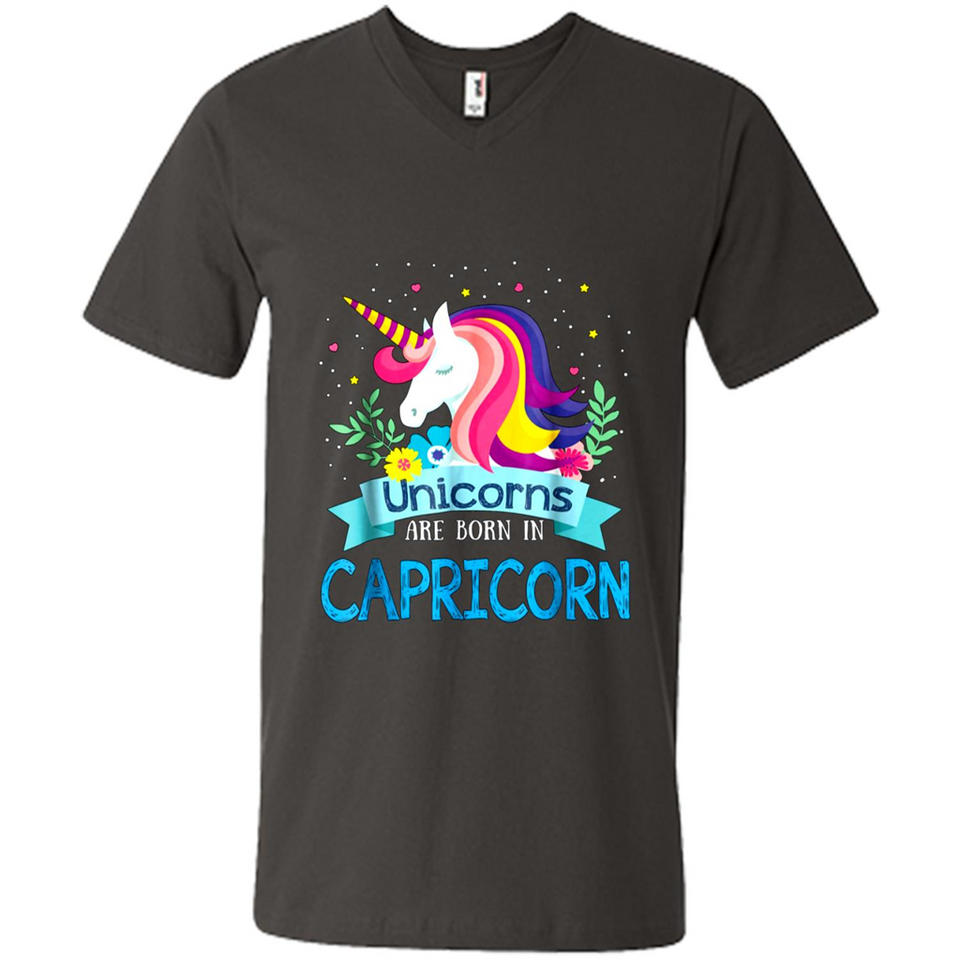 Unicorns are born in Capricorn Birthday Rainbow Gift Custom Ultra Cotton
