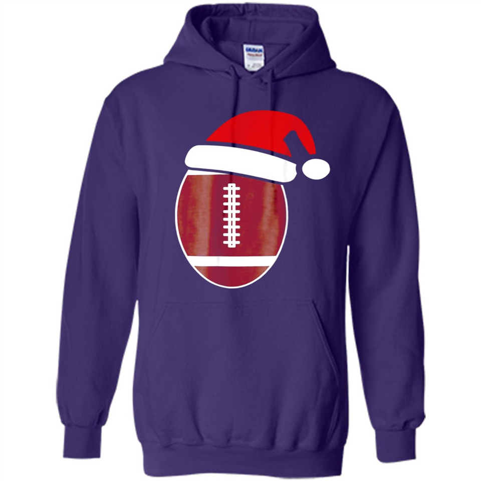 Christmas Football Shirt - Football Santa Hat Christmas