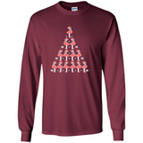 Flamingo Christmas Tree Flamingo - Long Sleeve T-Shirt