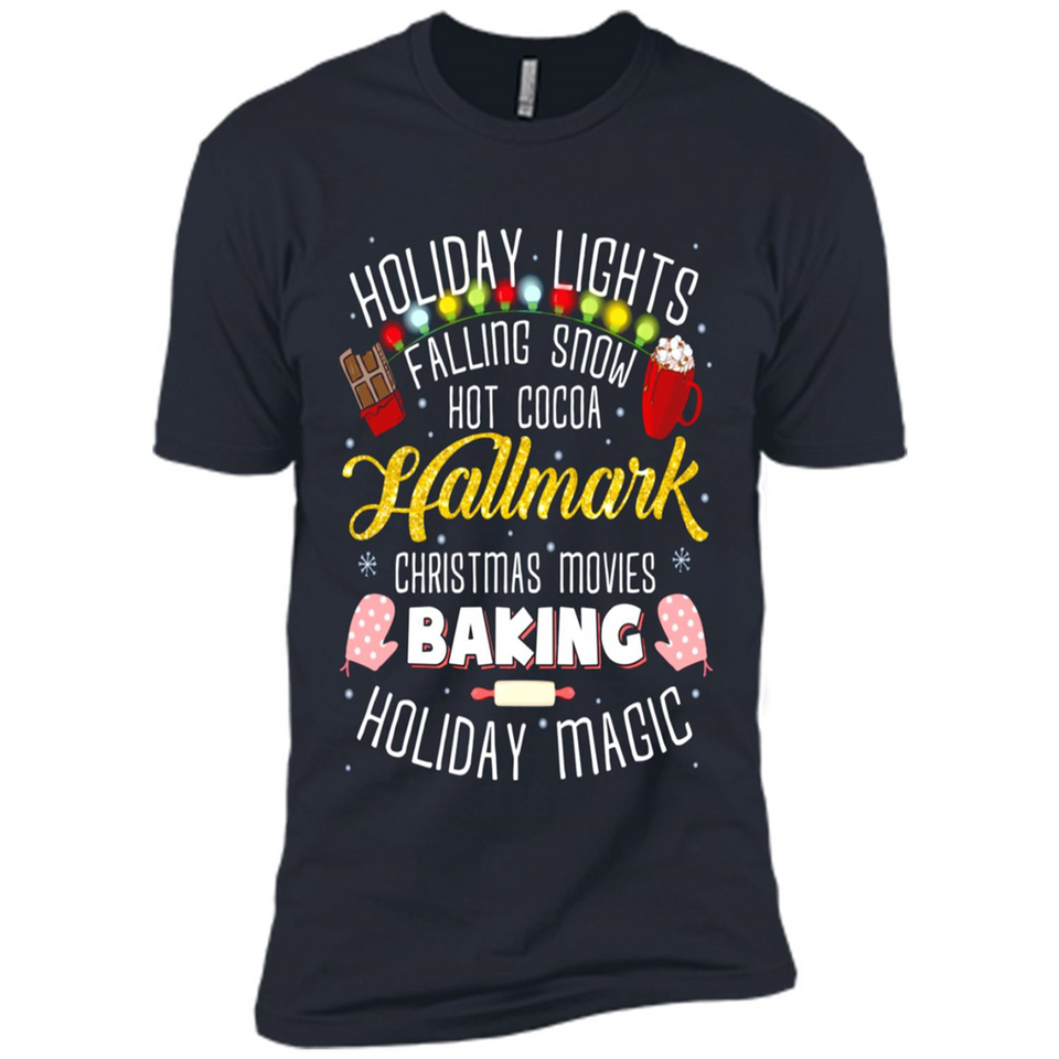 Holiday Lights Falling Snow Hot Cocoa Hallmark Christmas movie