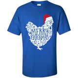 Chicken Christmas T Shirt Merry Chickmas Santa Claus Gifts - Shirt