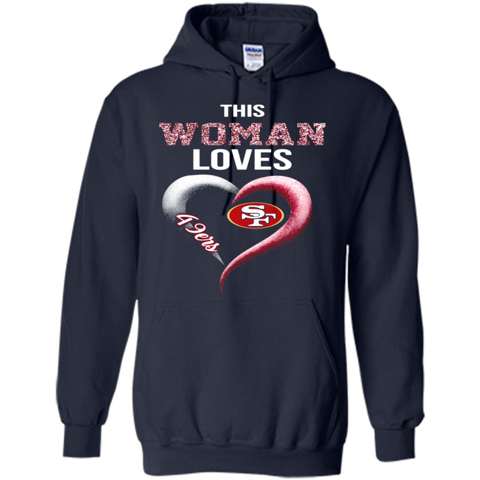 This Woman love 49ers NFL football team - Hoodie