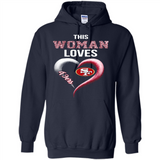 This Woman love 49ers NFL football team - Hoodie