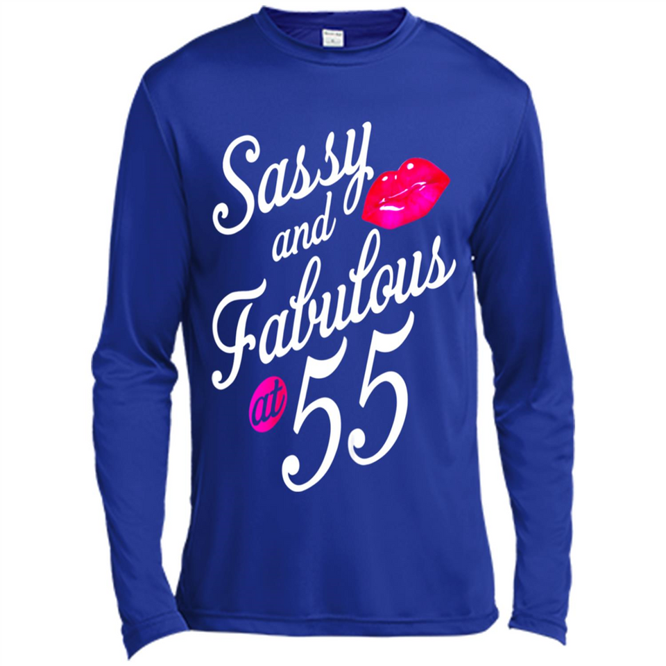 Sassy and Fabulous at 55 - 55th Birthday - Canvas Long Sleeve T-Shirt