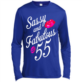 Sassy and Fabulous at 55 - 55th Birthday - Canvas Long Sleeve T-Shirt