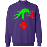 Christmas The Grinch Hand Holding Hippie Ornament - Sweatshirt