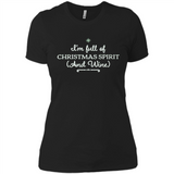 Christmas Tshirt for Women - Christmas Wine