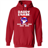 Daddy Shark Costume Reindeer Funny Christmas T-Shirt - Hoodie