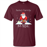 Funny Christmas Nurse Shirt, Santa_s Favorite Nurse - Shirt
