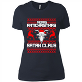 Merry Antichristmas Satan Claus - Ladies' Boyfriend T-Shirt