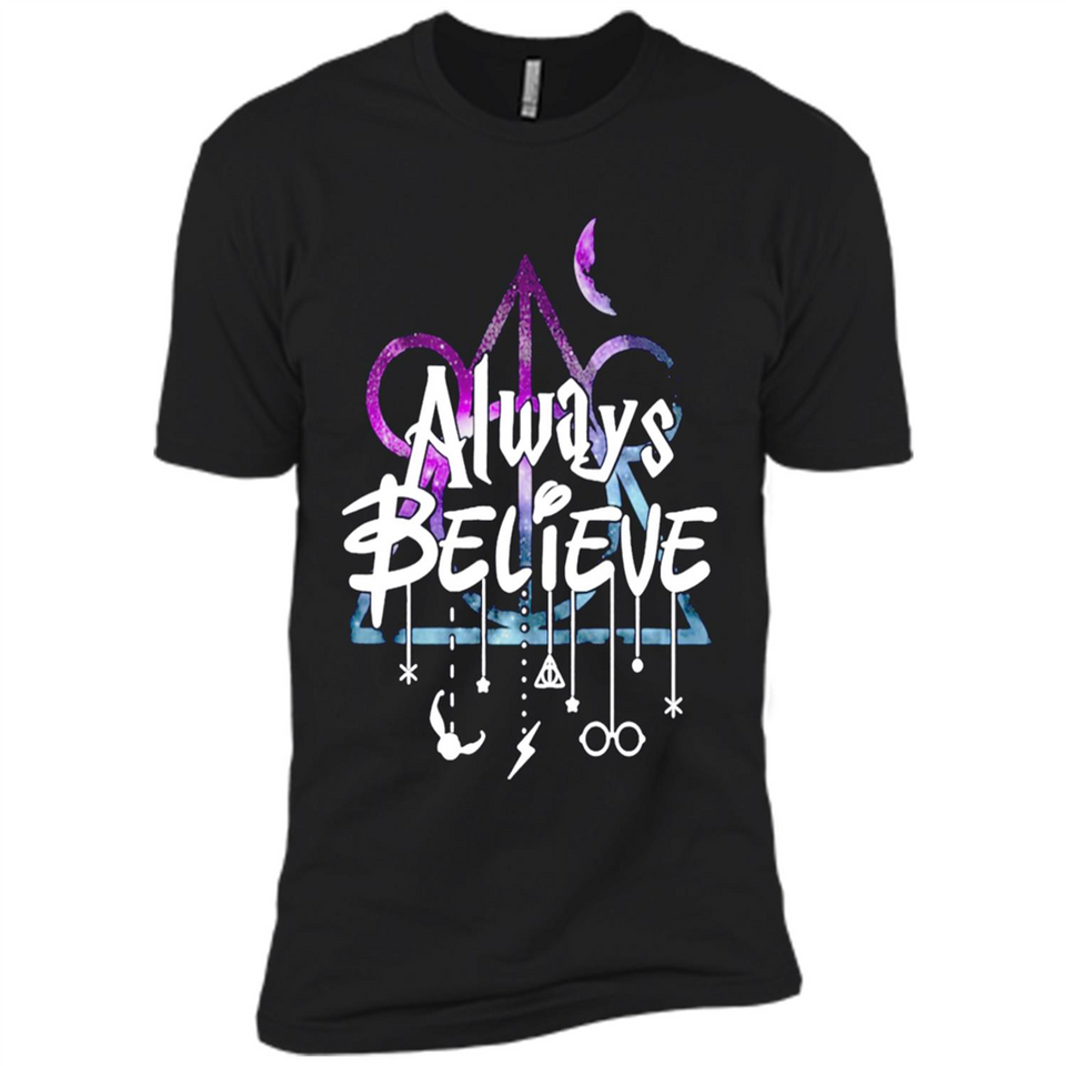 HIPPIE MOON MICKEY DEATHLY HALLOWS ALWAYS BELIEVE