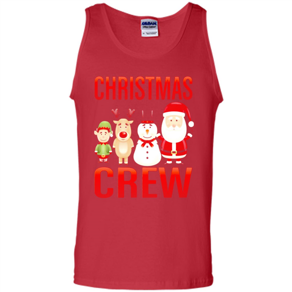 CHRISTMAS CREW Shirt X-mas Santa Snowman Reindeer Elf - Tank Top