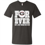 Georgia Bulldogs Forever For ever not just when we win - Men's V-Neck