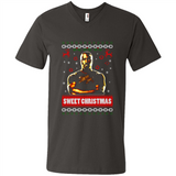 Christmas Ugly Sweater Floyd Mayweather Sweet Christmas - Men's V-Neck