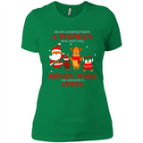 Never Underestimate An April Woman Watches Hallmark Movies Sweatshirt - Ladies' Boyfriend T-Shirt