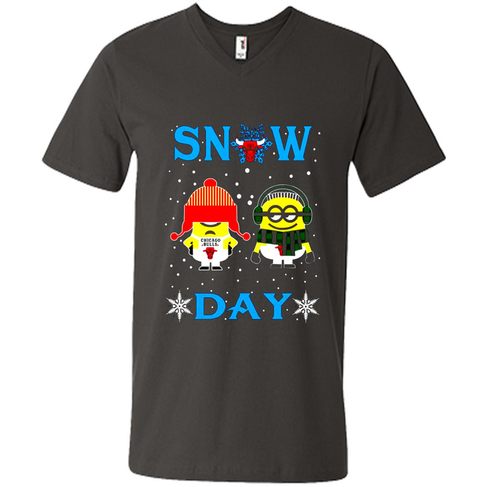 Snow Day Shirt For Chicago Bulls Vs Minion Fans pingpong