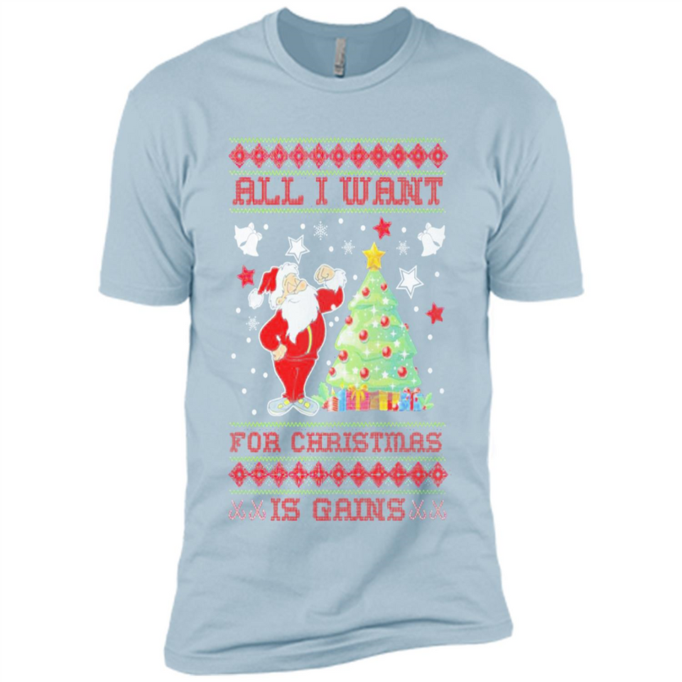 All I Want For Christmas Is Gains Christmas Tree Santa Claus