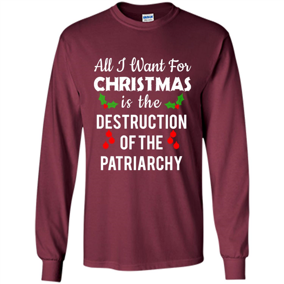 All I Want For Christmas Is The Destruction Of The Patriarchy sweater PINGPONG