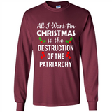 All I Want For Christmas Is The Destruction Of The Patriarchy sweater PINGPONG