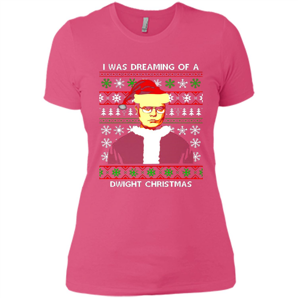 I'm dreaming of a Dwight Christmas sweatshirt - Ladies' Boyfriend T-Shirt