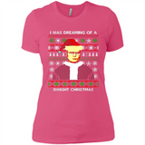 I'm dreaming of a Dwight Christmas sweatshirt - Ladies' Boyfriend T-Shirt