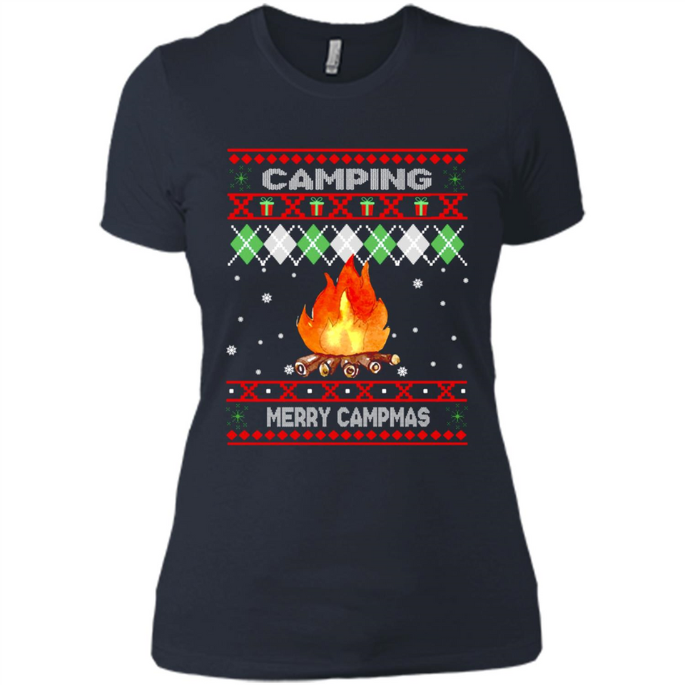 Merry Campmas Ugly Christmas - Ladies' Boyfriend T-Shirt