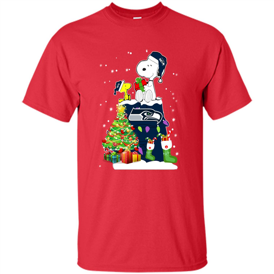SEATTLE SEAHAWKS SNOOPY & WOODSTOCK CHRISTMAS