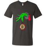 GRINCH HAND HOLDING BOSTON BRUINS GLITTER CHRISTMAS PINGPONG