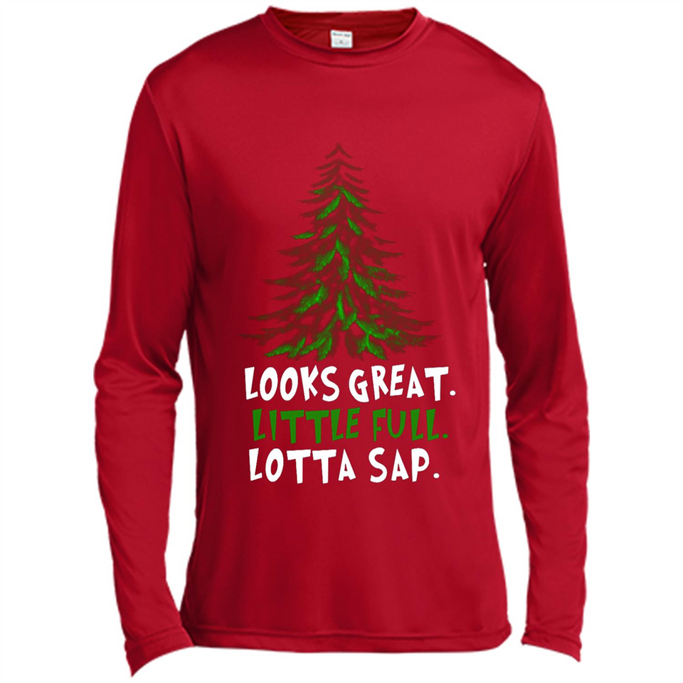 Looks Great Little Full Lotta Sap Funny Christmas Mug PINGPONG - Canvas Long Sleeve T-Shirt
