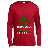 Looks Great Little Full Lotta Sap Funny Christmas Mug PINGPONG - Canvas Long Sleeve T-Shirt