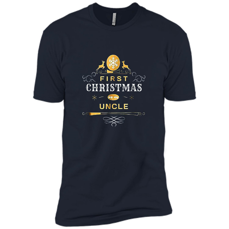 First Christmas as a Uncle - Christmas Family - Premium Short Sleeve T-Shirt