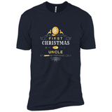 First Christmas as a Uncle - Christmas Family - Premium Short Sleeve T-Shirt