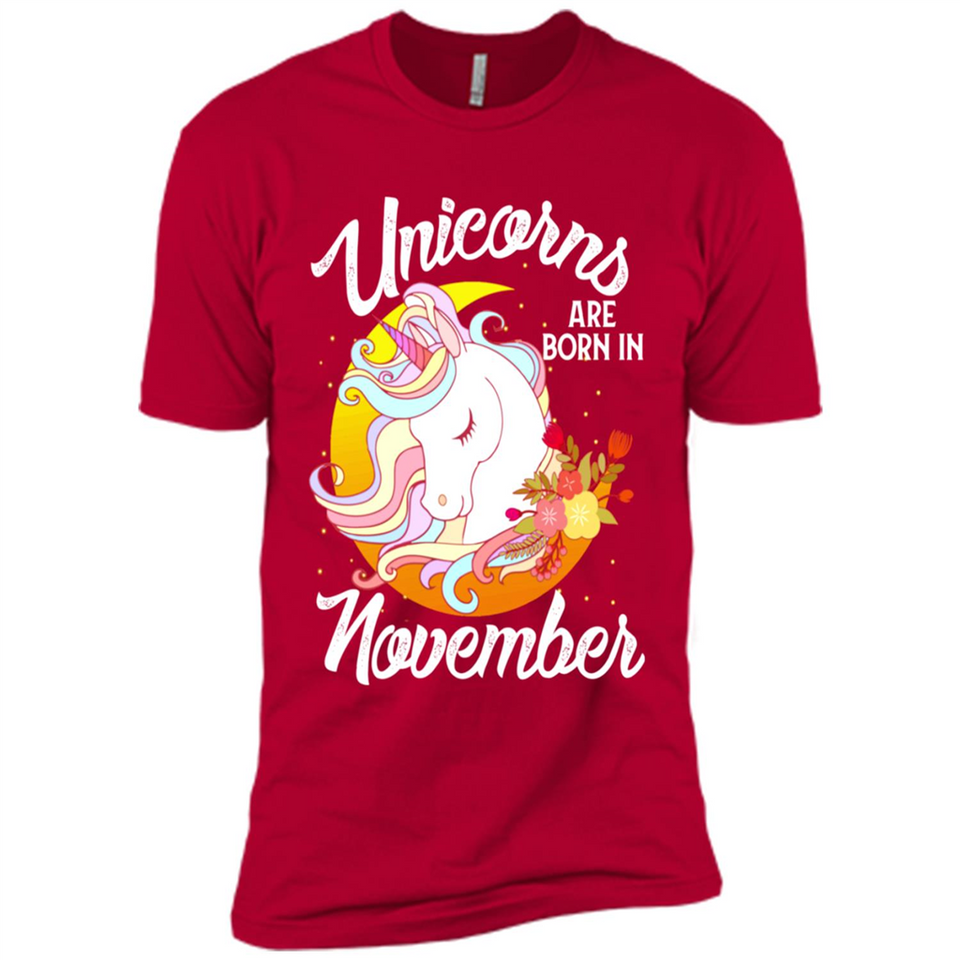 Unicorns Are Born In November Magical Rainbow