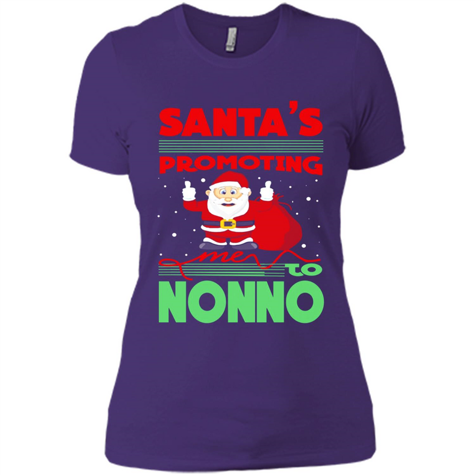 Santa's Promoting Me To Nonno - Ladies' Boyfriend T-Shirt