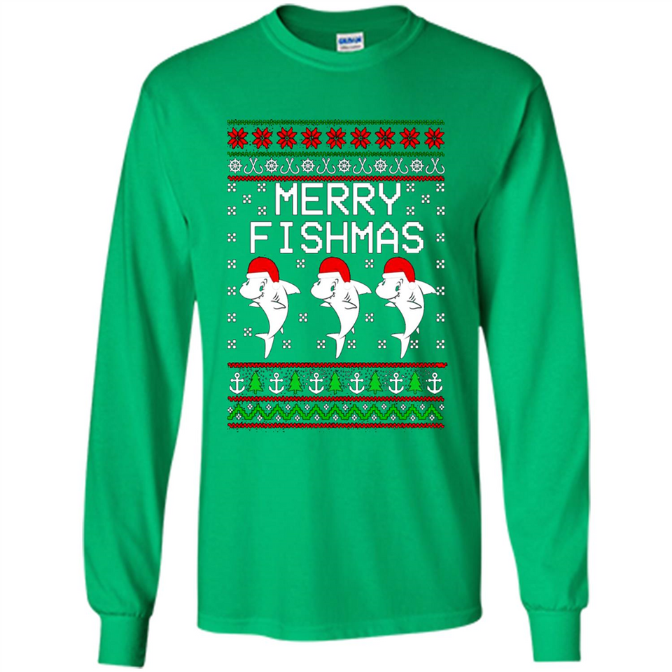 Merry Fishmas Christmas sweatshirt PINGPONG