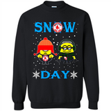 Snow Day Shirt For Boston Red Sox Vs Minion Fans pingpong