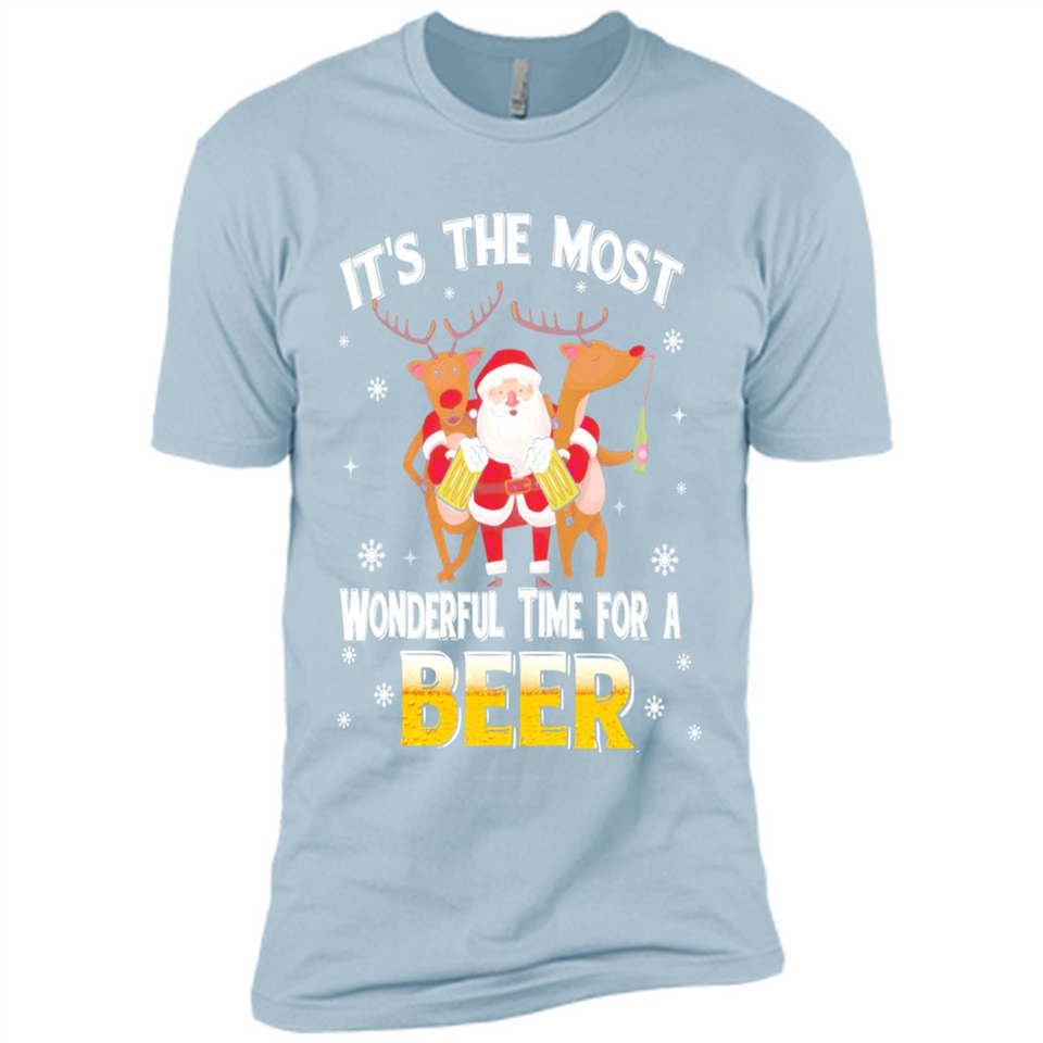Its The Most Wonderful Time for a Beer - Premium Short Sleeve T-Shirt