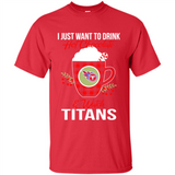 I Just Want To Drink Hot Chocolate & Watch Tennessee Titans Ugly Christmas Sweater PINGPONG