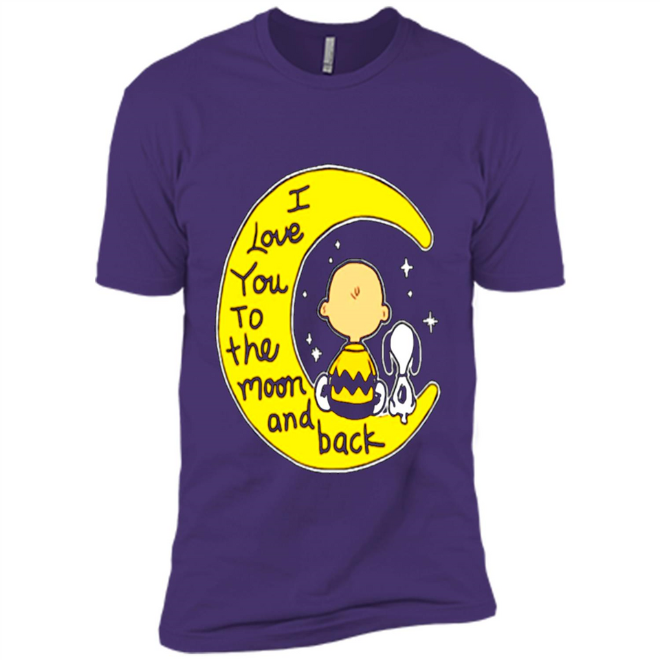 I LOVE YOU TO THE MOON AND BLACK CHARLIE BROWN AND SNOOPY