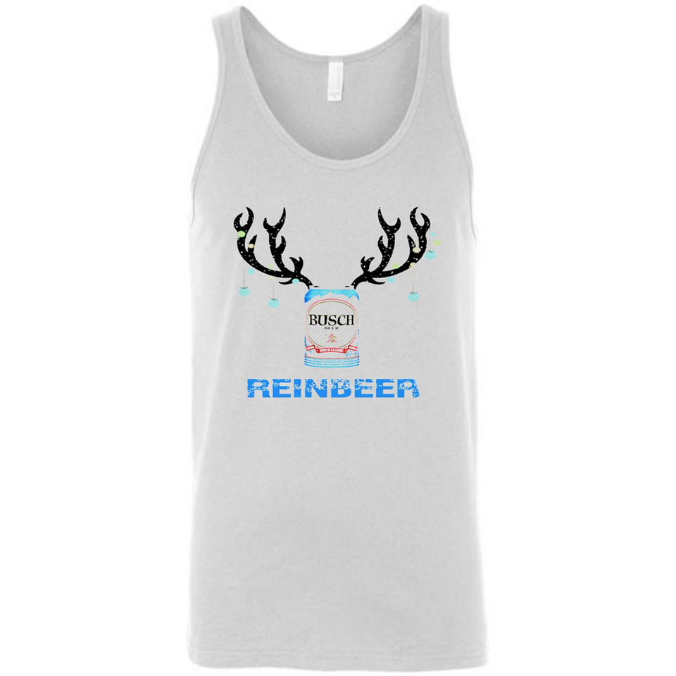 Busch Reinbeer Funny Beer Reindeer Christmas Sweatshirt - Canvas Unisex Tank