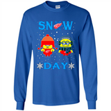 Snow Day Shirt For Detroit Red Wings Vs Minion Fans pingpong